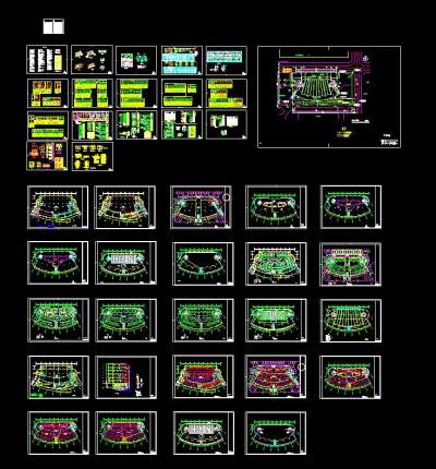 某特区体育馆电气全套施工图CAD图纸