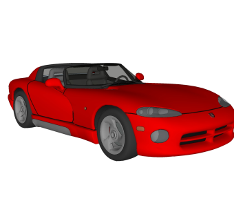 现代跑车免费su模型，现代跑车skp模型，草图大师模型素材下载