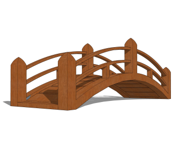 拱桥草图大师模型下载，sketchup拱桥模型分享