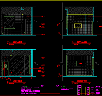 蓝山本岛咖啡厅装修全套图纸，餐饮CAD施工图纸下载