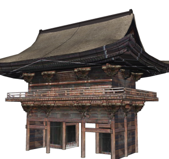 日式古建民俗草图大师模型下载、古建民俗su模型下载