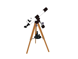 现代望远镜su模型，望远镜草图大师模型下载