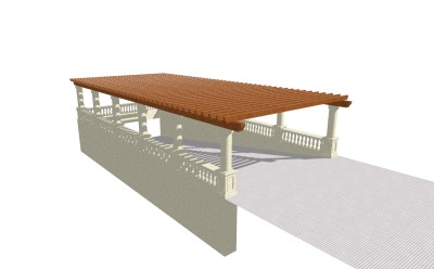 欧式地下车库入口草图大师模型，地下车库入口sketchup模型免费下载