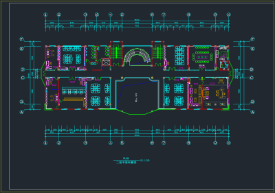 镇江办公空间设计CAD施工图，办公空间CDA施工图纸下载