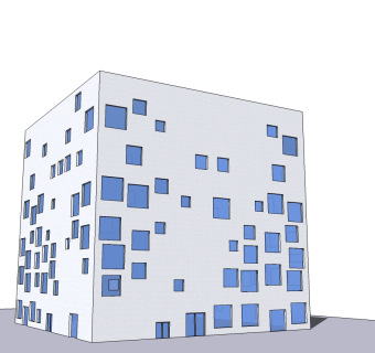 西泽立卫设计矿业同盟区管理与设计学校草图大师模型下载