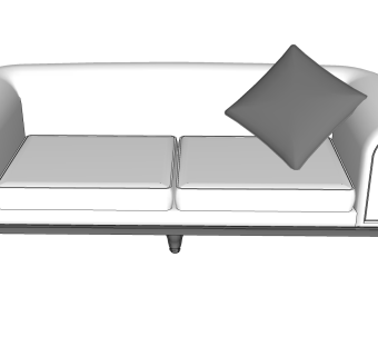 新中式多人沙发，SU模型免费下载