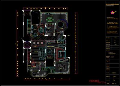 东南亚风格别墅家装CAD施工图，CAD建筑图纸免费下载