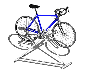 现代<em>公路</em>赛自行车SU模型下载，自行车sketchup模型下载