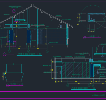 经典中式餐厅施工图，餐饮CAD施工图纸下载