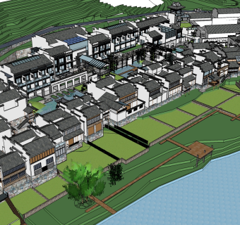 酒店草图大师模型下载、酒店su模型下载