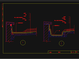 预制屋面防水CAD设计详图