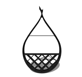 现代创意酒架草图大师模型，酒架su模型下载