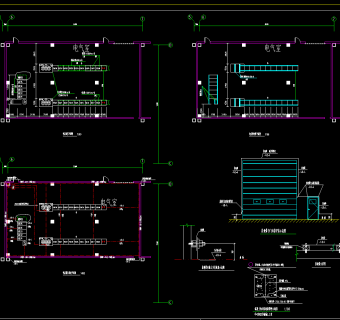 1.5万平电池车间电气施工图，电气CAD施工图纸下载