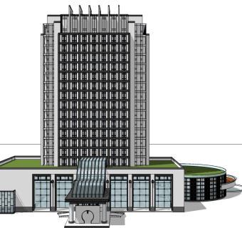 酒店草图大师模型下载、酒店su模型下载