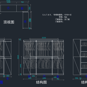 服装店CAD施工图下载、服装店dwg文件下载