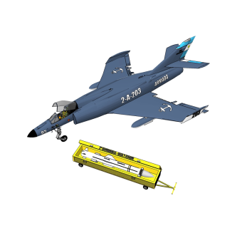 现代超军旗舰载攻击机草图大师模型，攻击机su模型下载
