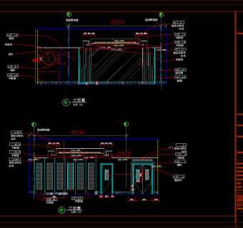 酒店餐厅整套施工图，餐饮CAD施工图纸下载