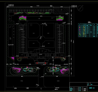 成都某厂区景观设计全套CAD图纸下载