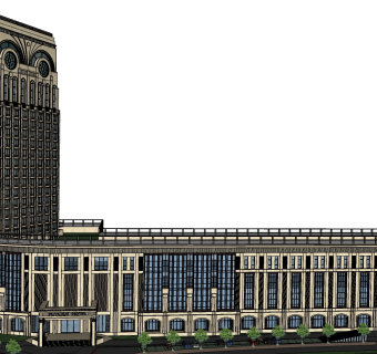 酒店草图大师模型下载、酒店su模型下载