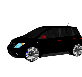 现代汽车免费su模型，现代汽车sketchup模型下载