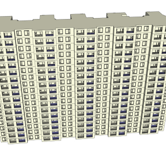 小区独栋sketchup模型下载