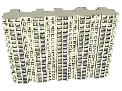 小区独栋sketchup模型下载