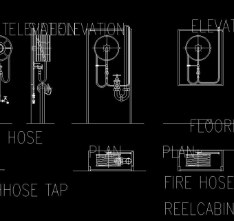 消防设备系统图施工图CAD图纸