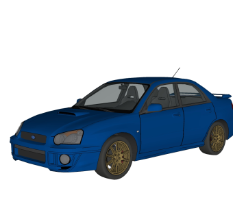 现代汽车免费su模型，现代汽车sketchup模型，汽车草图大师素材下载