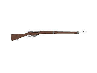现代贝蒂埃Mle1907步枪sketchup模型下载，步枪草图...