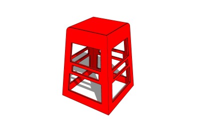 日式单椅skb模型分享，凳子SU模型下载