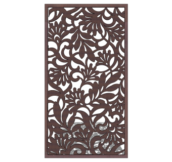 现代花纹锈板草图大师模型，锈板skp模型下载