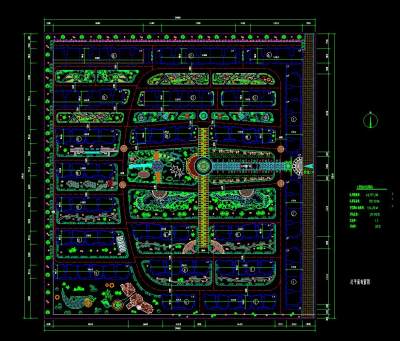 某住宅小区环境景观规划平面图CAD图纸