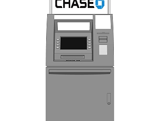 现代ATM机草图大师模型，ATM机su模型下载