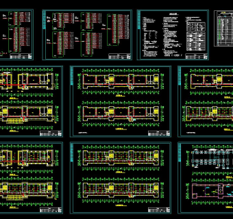 教学楼电气设计方案施工图CAD图纸