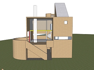 查尔斯·格瓦斯<em>梅</em>住宅草图大师模型下载、查尔斯·格...