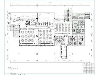 现代美食城改造项目CAD施工图全套及效果图下载