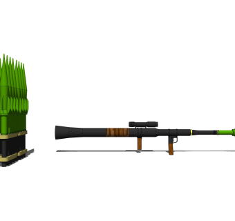 苏联RPG-7火箭弹su模型,苏联RPG-7火箭弹0sketchup模型下载
