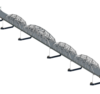 现代桥梁草图大师模型下载，sketchup桥梁su模型分享
