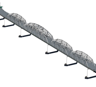 现代桥梁草图大师模型下载，sketchup桥梁su模型分享