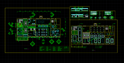 酒店中餐厅装修CAD施工图，酒店CAD施工图纸下载