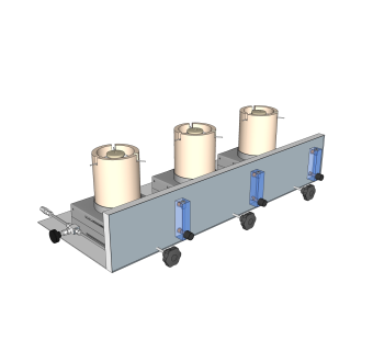 现代坩埚燃烧器草图大师模型，燃烧器sketchup模型下载