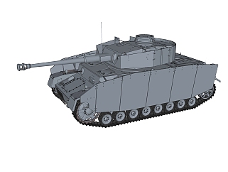 现代<em>军用</em>坦克草图大师模型，坦克sketchup模型下载