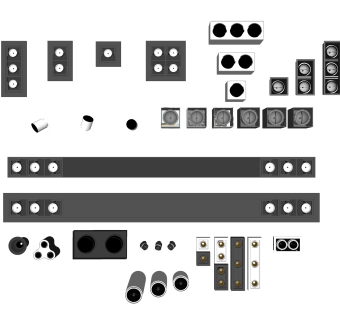 现代筒灯组合草图大师模型，筒灯组合sketchup模型下载