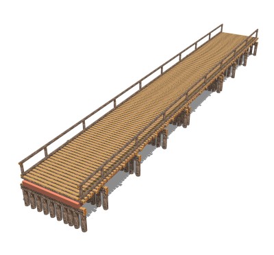 现代桥梁草图大师模型下载，sketchup桥梁su模型分享