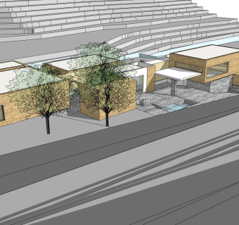 山间现代独栋别墅草图大师模型下载，独栋别墅sketchup模型