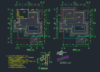 别墅建筑CAD施工图全套下载，别墅cad图纸制作分享