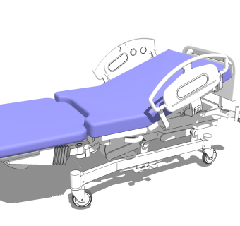 病床草图大师模型，病床sketchup模型，病床su素材下载
