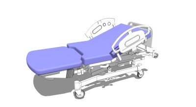 病床草图大师模型，病床sketchup模型，病床su素材下载