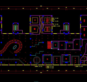 连云港咖啡厅装修方案，咖啡厅CAD设计图纸下载