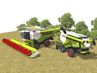 现代农业机械设备skb文件，农用机械草图大师模型下载